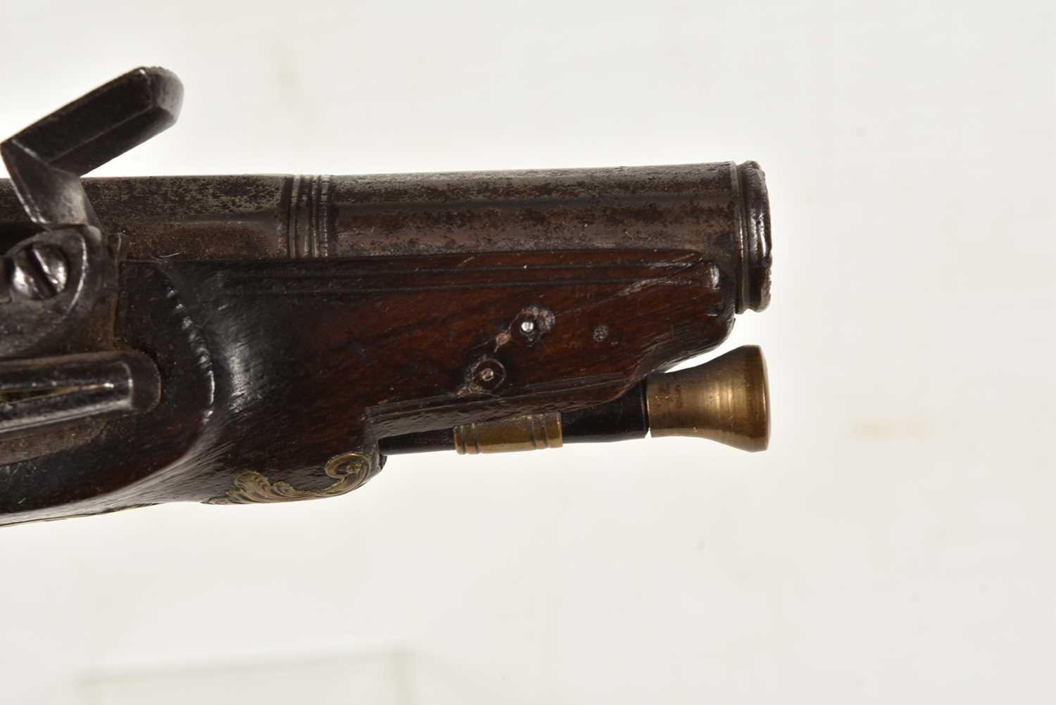 A 19th Century Flintlock boot/belt pistol, - Image 9 of 10