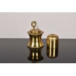A 19th Century Brass Acorn Fleaglass,