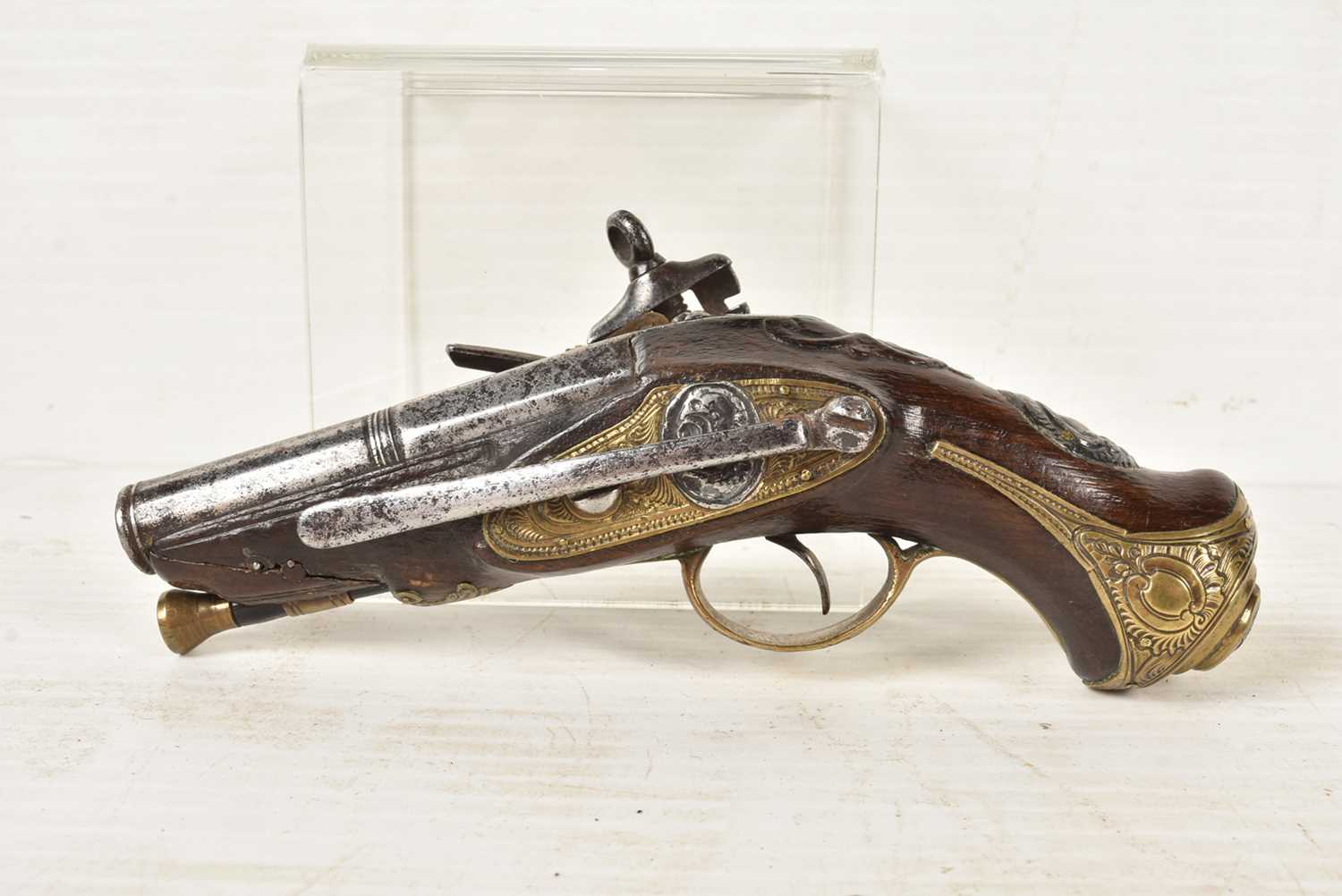 A 19th Century Flintlock boot/belt pistol, - Image 2 of 10