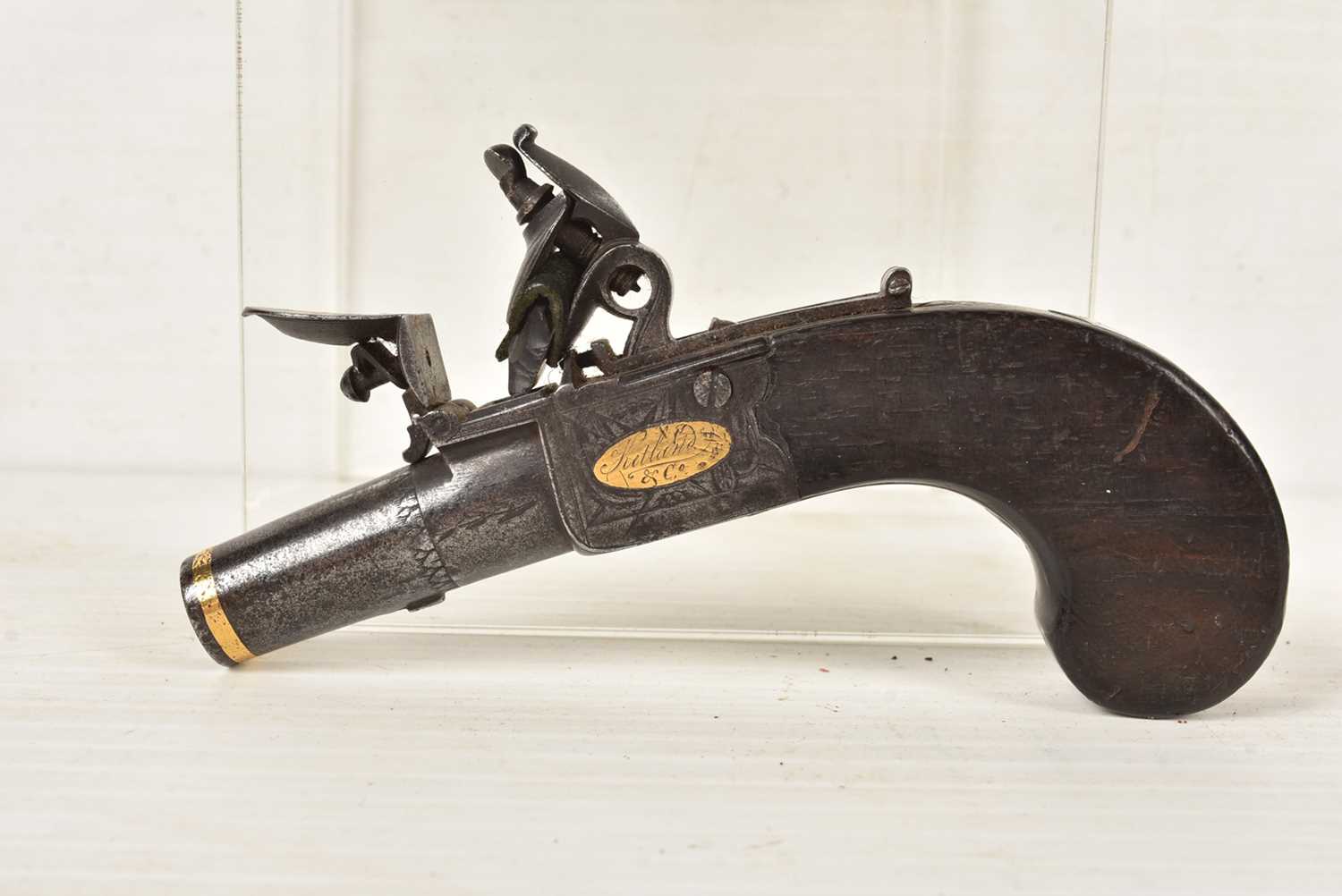 A Mid-19th Century Ketland & Co of London Flintlock Pocket pistol, - Image 2 of 4