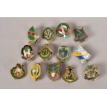 A collection of US Army Military Police badges,