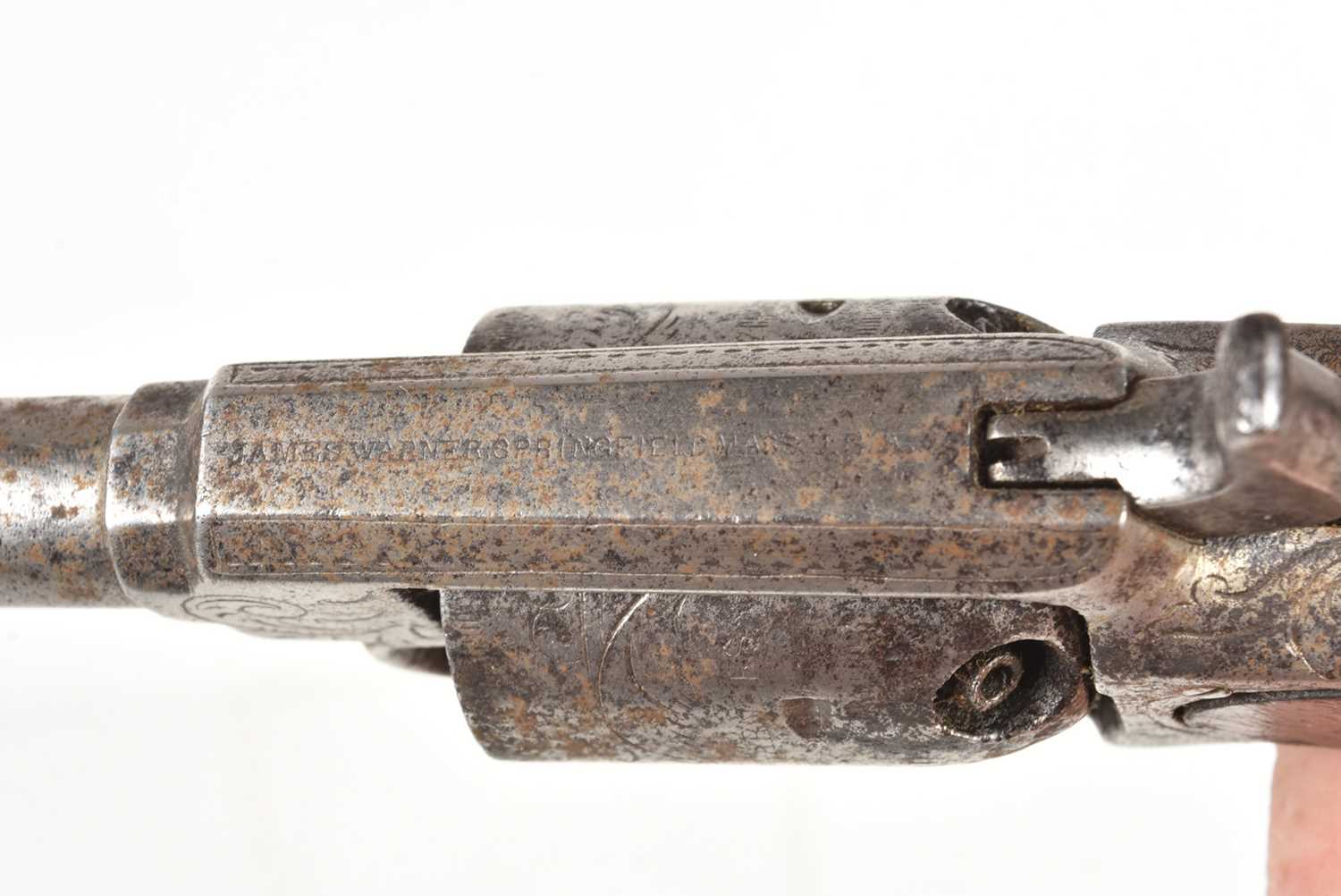 A 19th Century James Warner six shot revolver, - Image 4 of 8