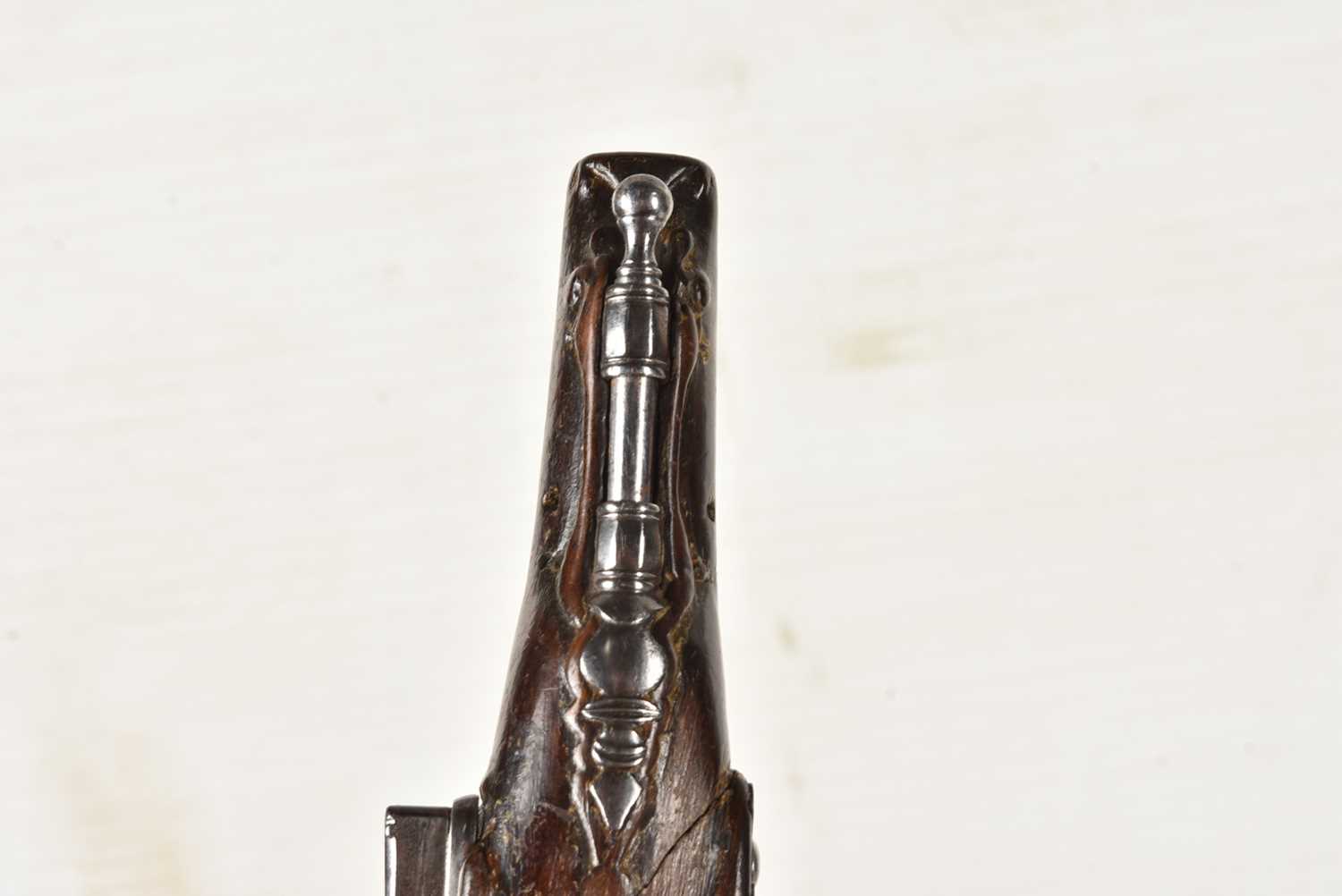 An 18th Century unnamed Flintlock pistol, - Image 6 of 10