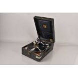 A HMV 102 Portable Gramophone,