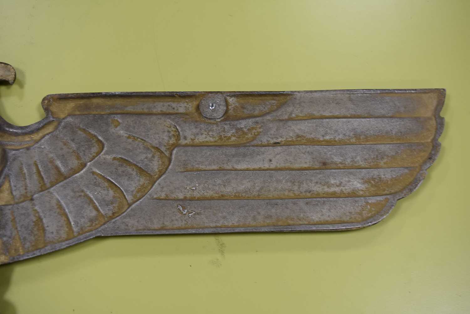 A German Locomotive Alloy eagle and swastika plate, - Image 9 of 22