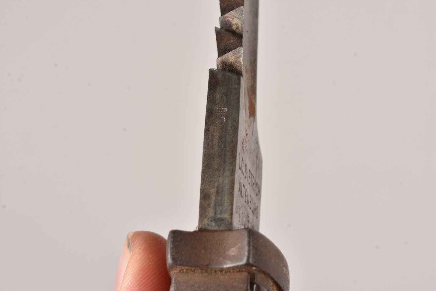 A German Sawback Butcher bayonet, - Image 4 of 8