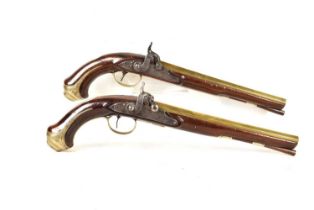 A pair of early 19th Century Percussion Ca pistols by Probin,