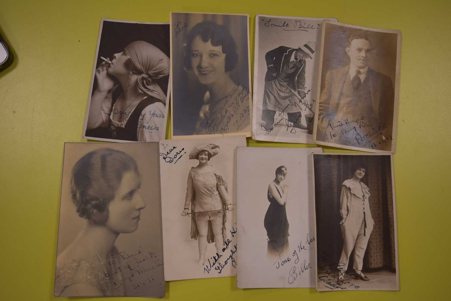 A collection of signed postcards and photographs, - Image 8 of 8