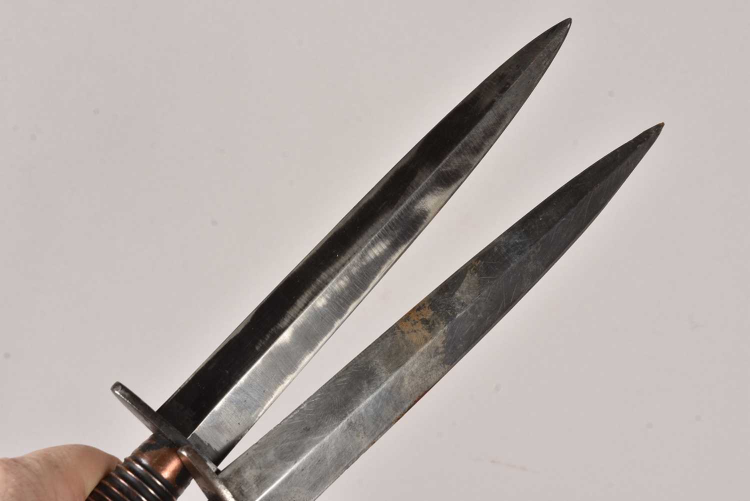 Two WWII Period Fairbairn Sykes Fighting Knives, - Image 4 of 4