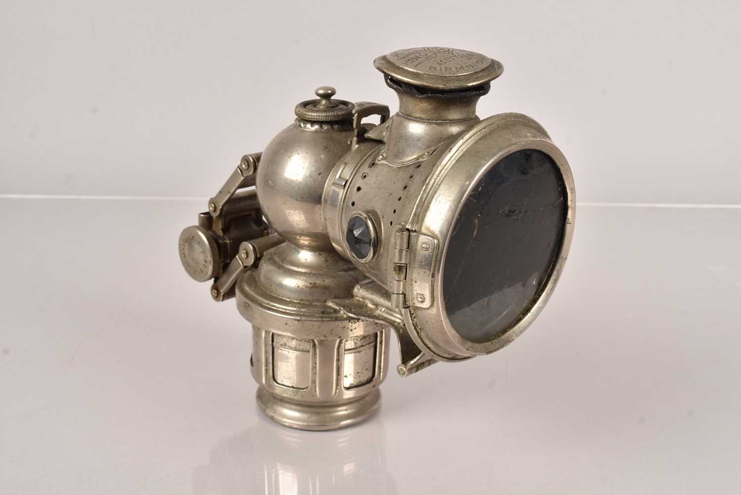 A Lucas 'King of the Road' Acetylene head lamp,