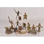 A small group of Fon style metal figures,