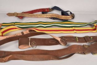 Two Sam Browne leather belts,