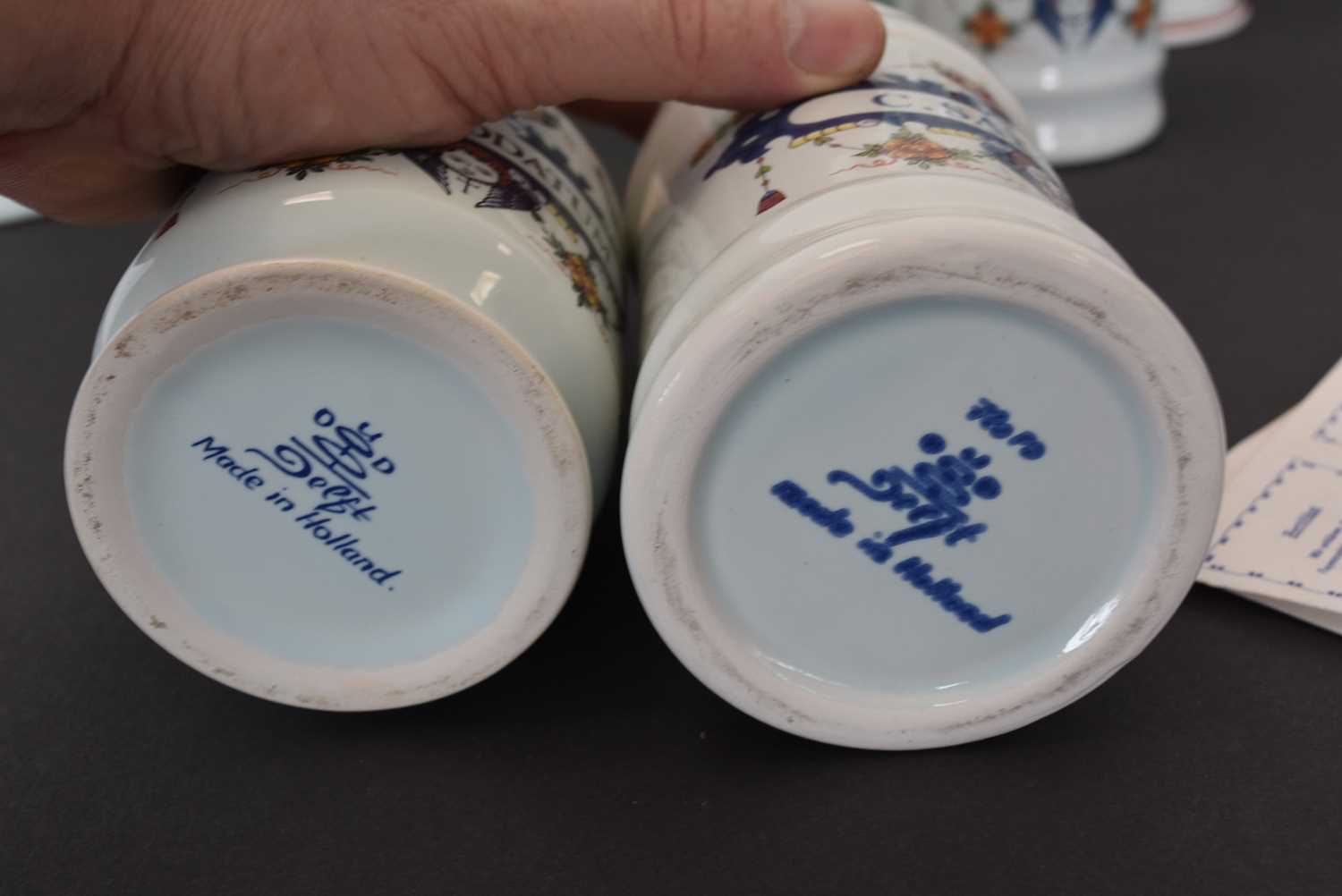 A collection of modern Delft Pharmaceutical lidded containers, - Image 2 of 2