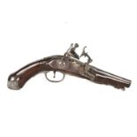 An 18th Century unnamed Flintlock pistol,