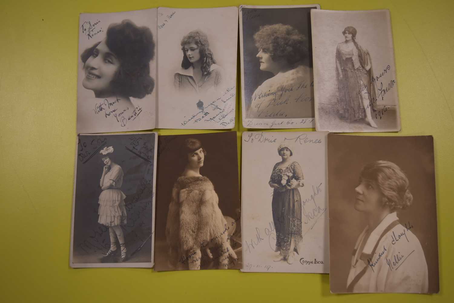 A collection of signed postcards and photographs, - Image 6 of 8