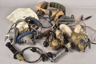 Two WWII Period Pilot's Gas Masks,