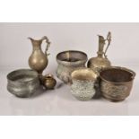 A group of Middle Eastern metalware,