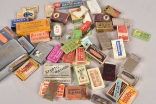 A collection of Safety Razor boxes,