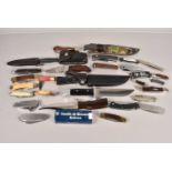 A good collection of knives and penknives,