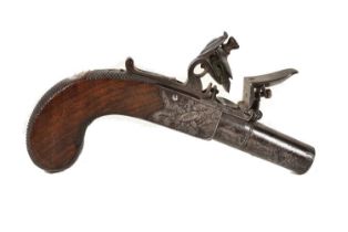 A Mid-19th Century Pocket Pistol by D.Egg of London,