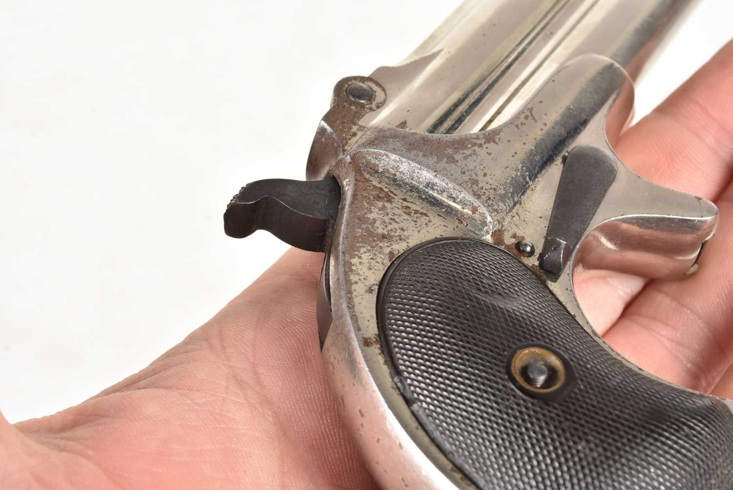 A Remington Arms Co Over-Under Vest Pistol, - Bild 8 aus 8