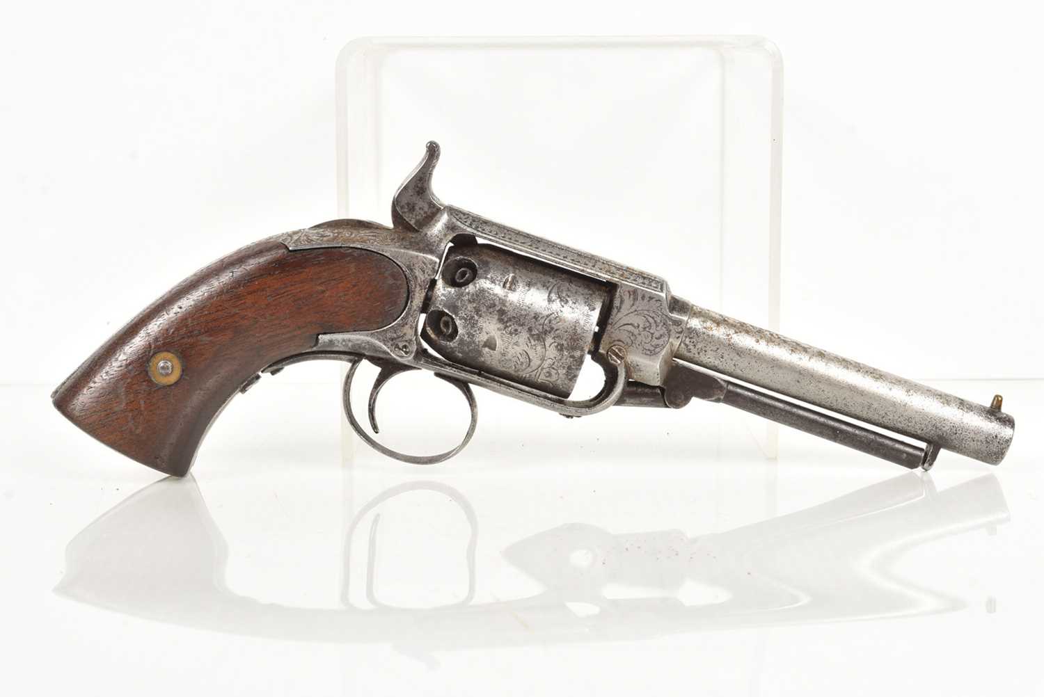 A 19th Century James Warner six shot revolver, - Image 2 of 8