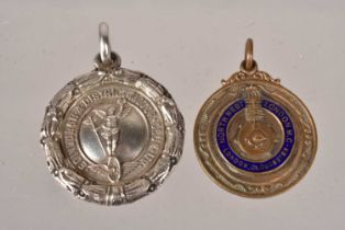 An Edinburgh & District Motor Club Ltd white metal medal,
