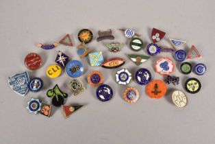 A good collection of Cycling pin badges,