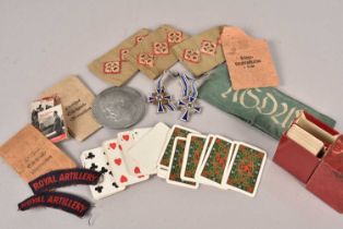 A set of vintage Third Reich playing cards,