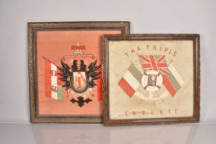Two WWI Embroideries,