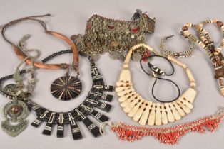An assortment of African and Middle Eastern jewellery,