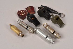 A collection of vintage whistles,
