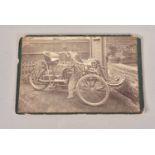 Late Victorian/Edwardian Carte De Visite Early Three Wheeled Motorcycle,