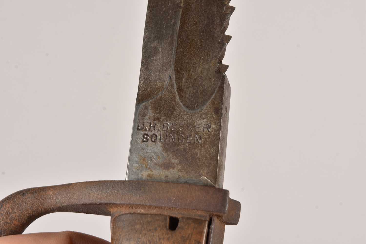 A German Sawback Butcher bayonet, - Image 3 of 8