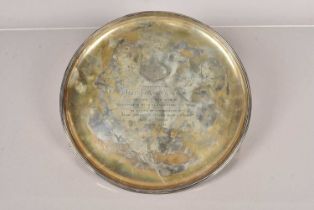 A Silver Presentation tray,