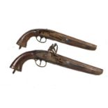 A pair of 19th Century Flintlock Pistols,