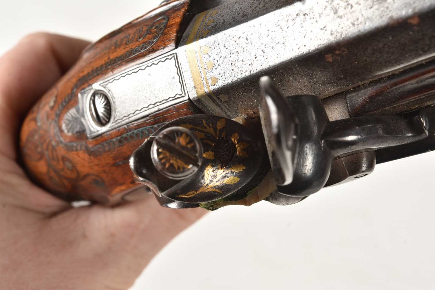 A Continental Flintlock pistol, - Image 11 of 16