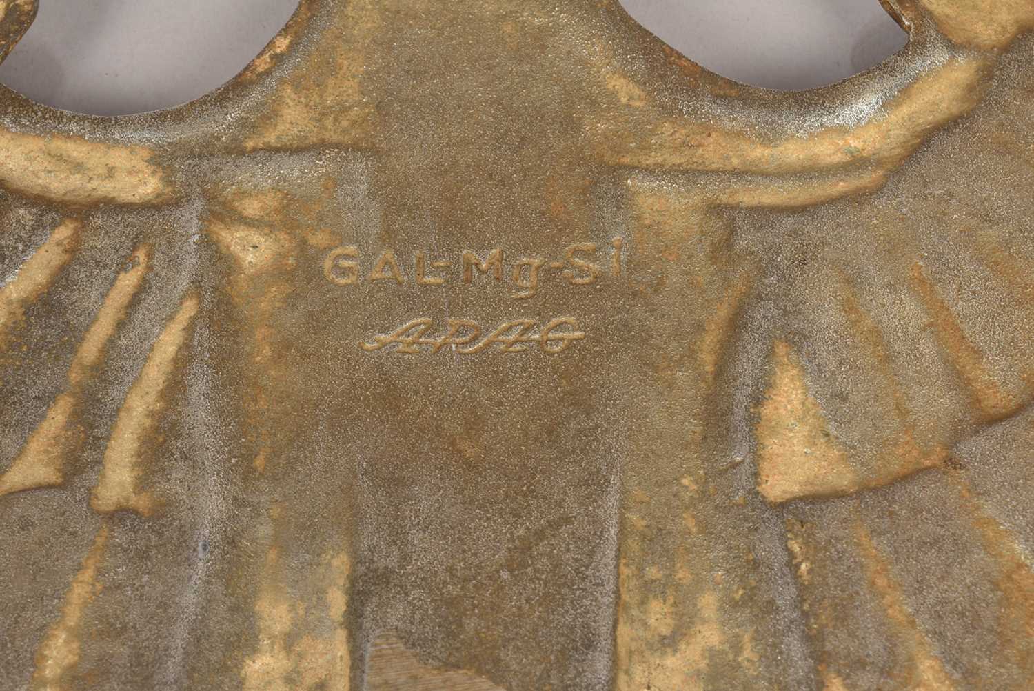 A German Locomotive Alloy eagle and swastika plate, - Image 4 of 22