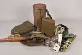 A German Gas Mask within Cannister,