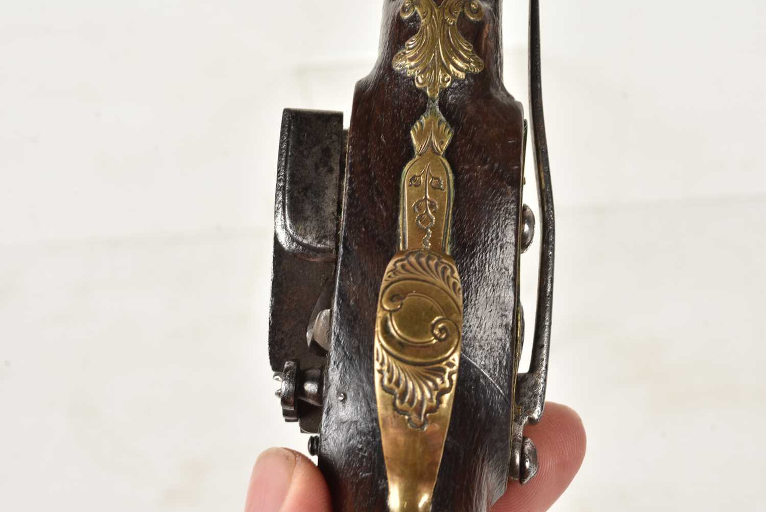 A 19th Century Flintlock boot/belt pistol, - Image 10 of 10