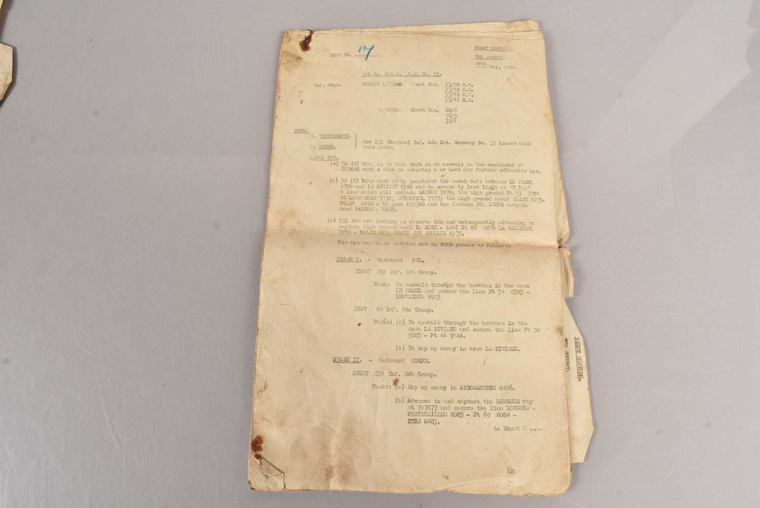 A collection of original D-Day Documents, - Image 2 of 36