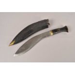 A Middle Eastern Kukri knife,