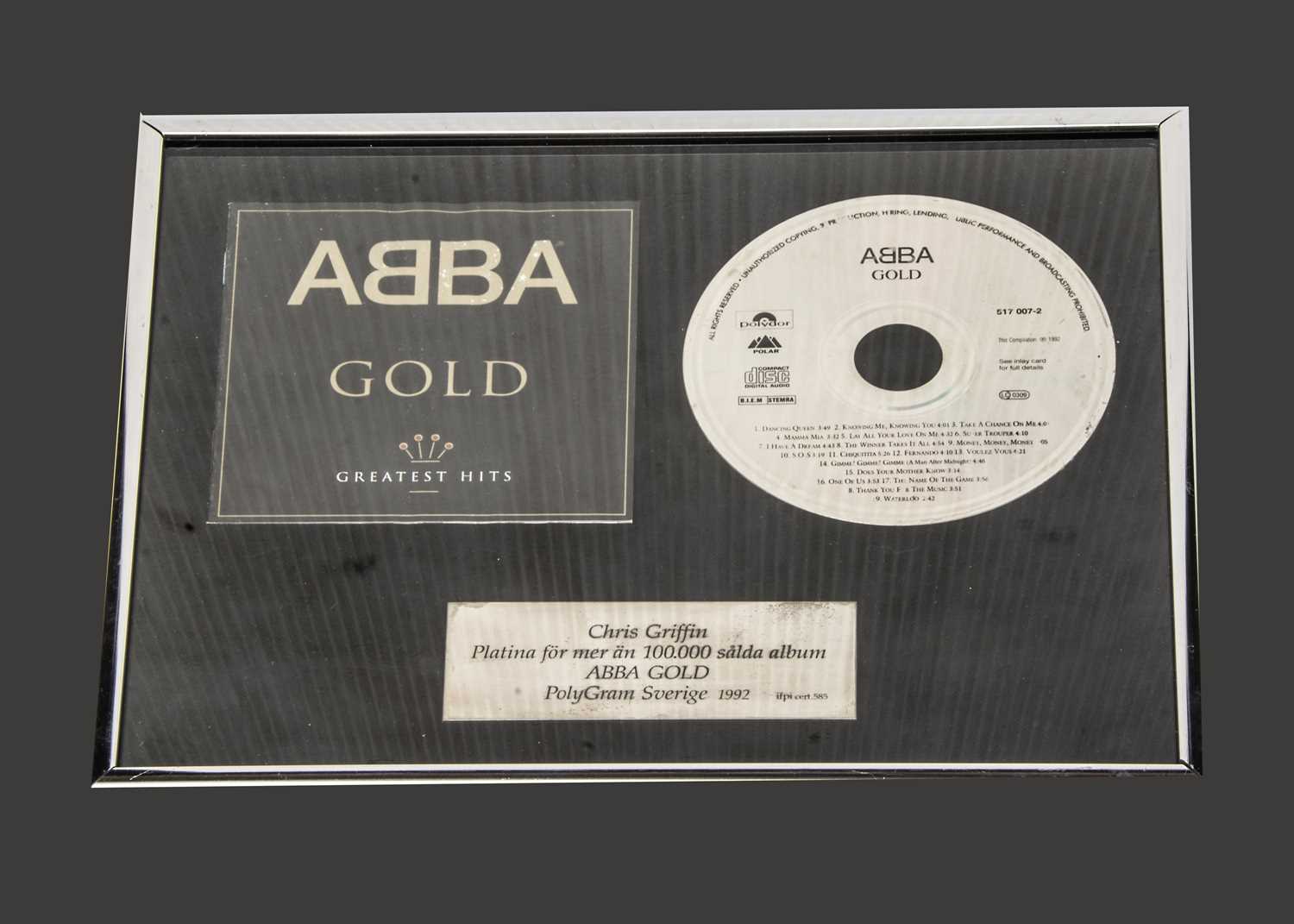 Abba IFPI Platinum Disc Award,