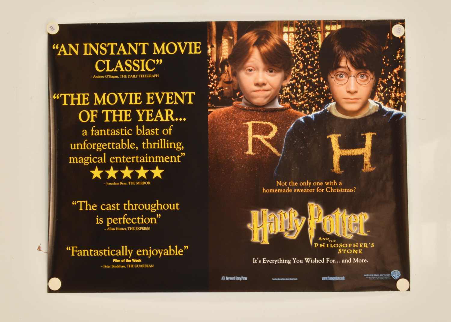 Harry Potter and the Philosopher's Stone Film Posters, - Image 3 of 3