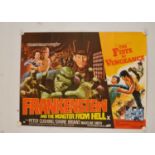Frankenstein and the Monster From Hell / Fists of Vengeance Quad Poster,