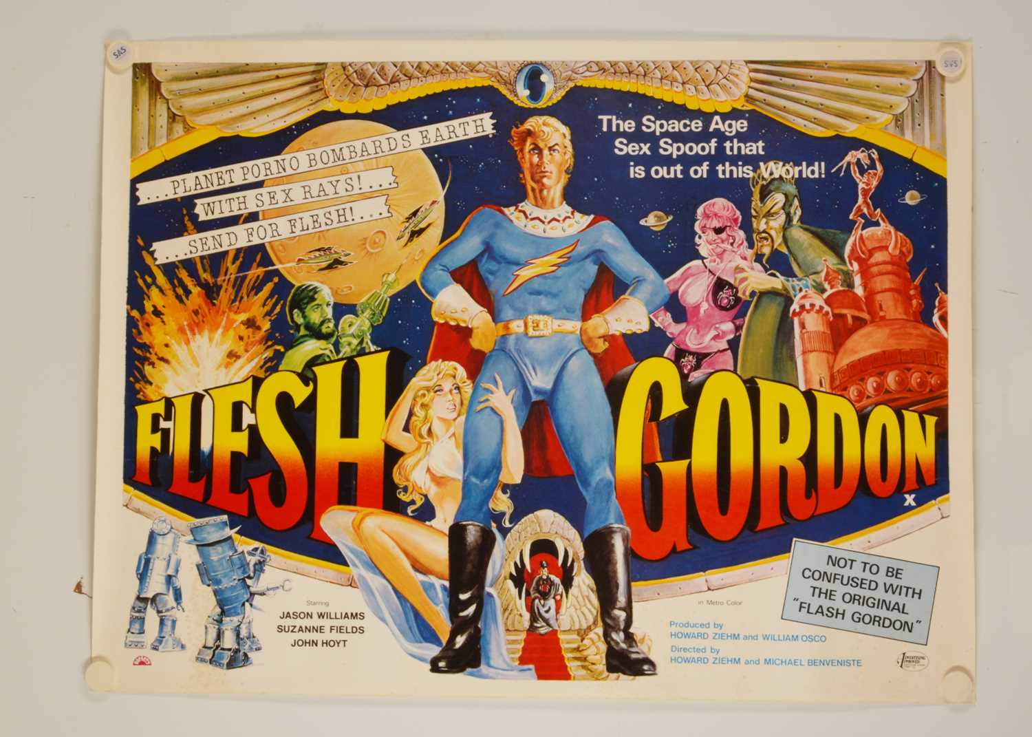 Flesh Gordon (1974) Quad Poster,