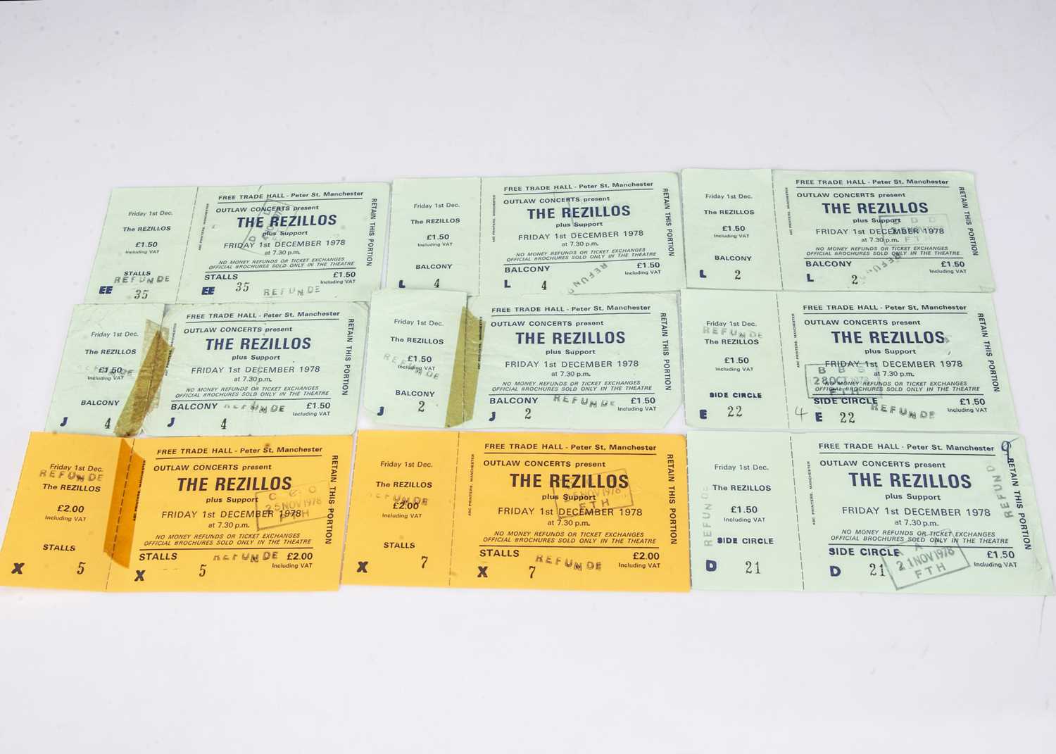 The Rezillos Concert Tickets,