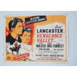 Vengeance Valley (1951) Quad Poster,