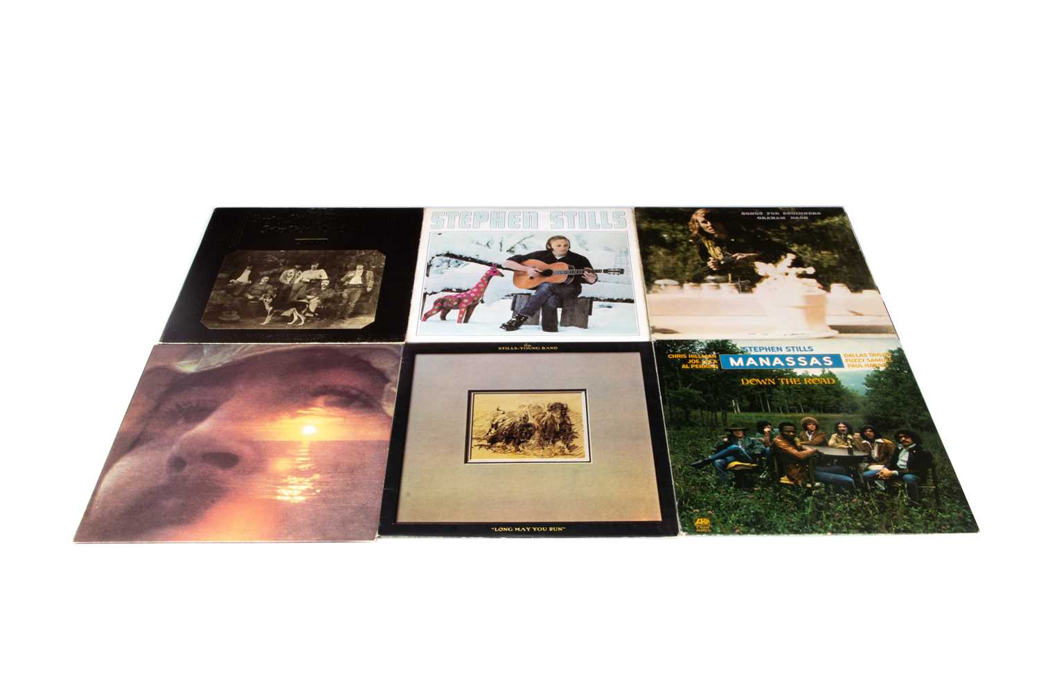 Crosby Stills Nash and Young LPs,