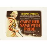 Carve Her Name With Pride (1958) Quad Poster,